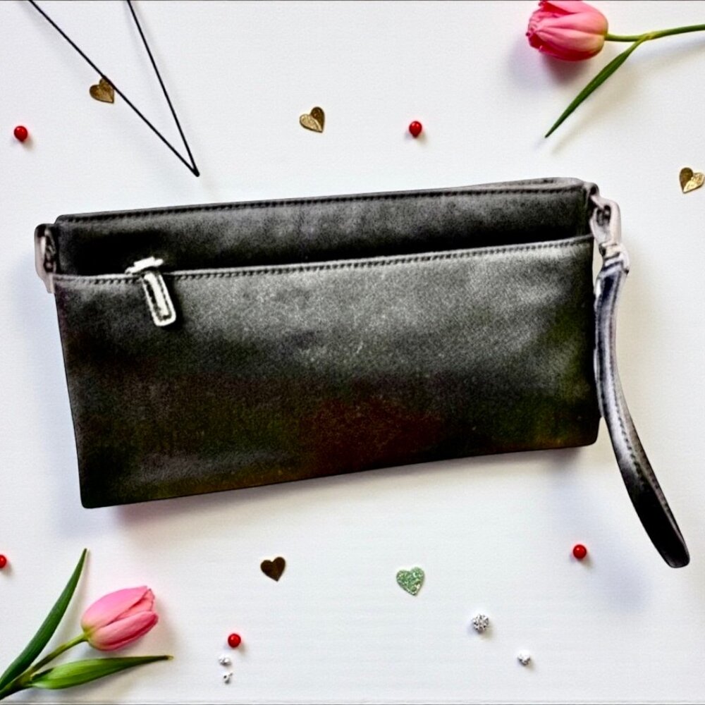 Coach Black Ballistic Nylon Wristlet Convertible to Hand Carry Handbag - Picture 4 of 11